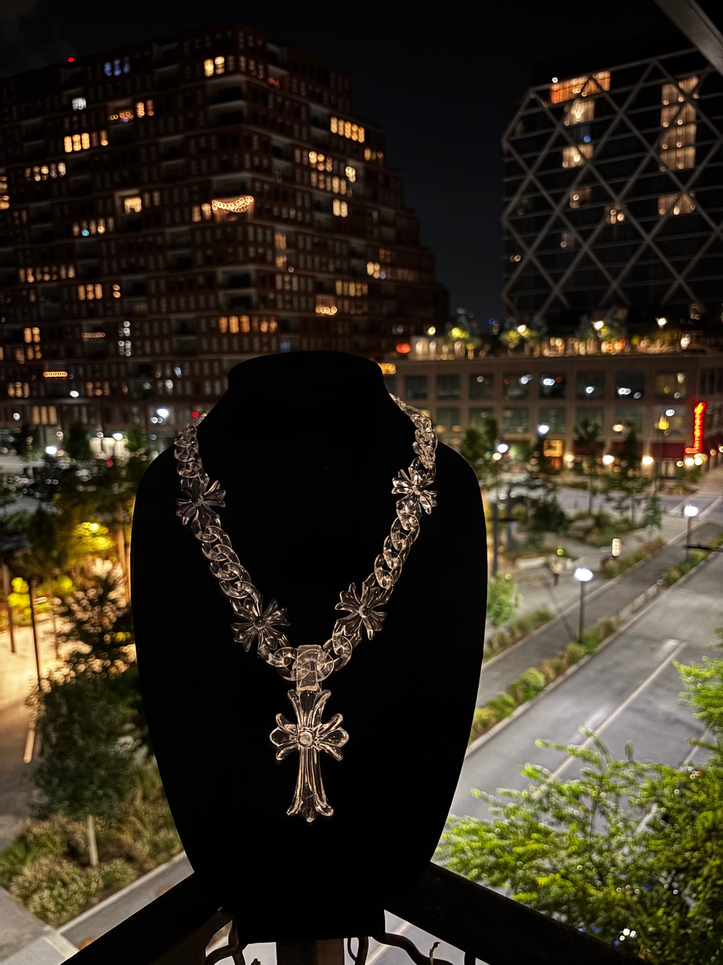 Acrylic Cross Chain