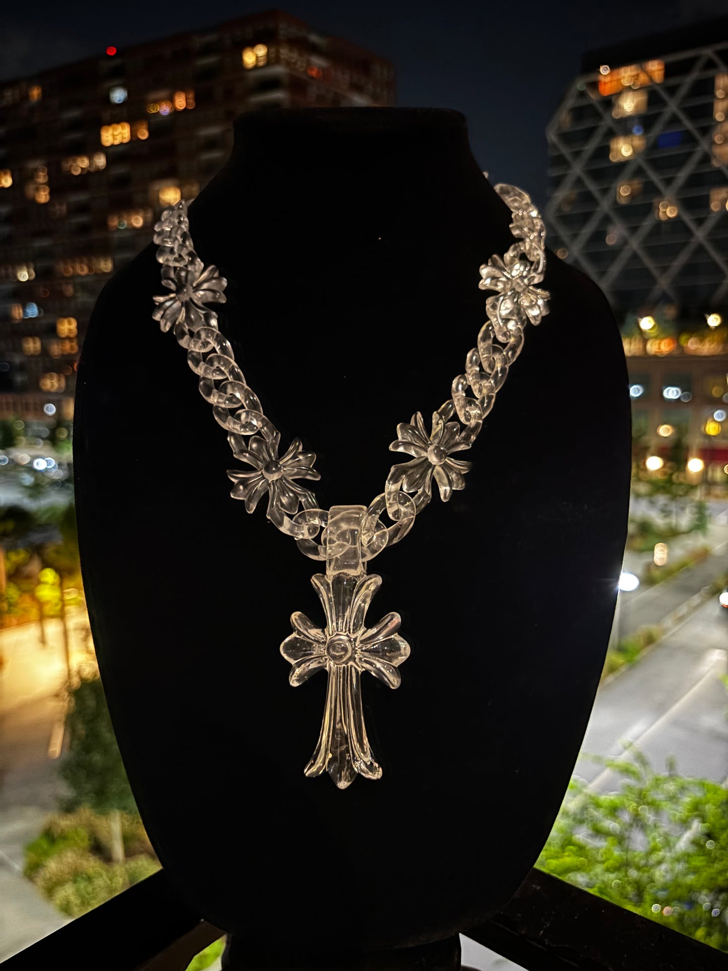 Acrylic Cross Chain